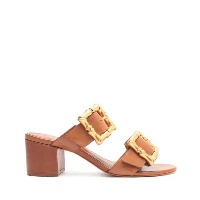 Schutz Shoes Enola Women Enola Mid Block Sandal New Wood