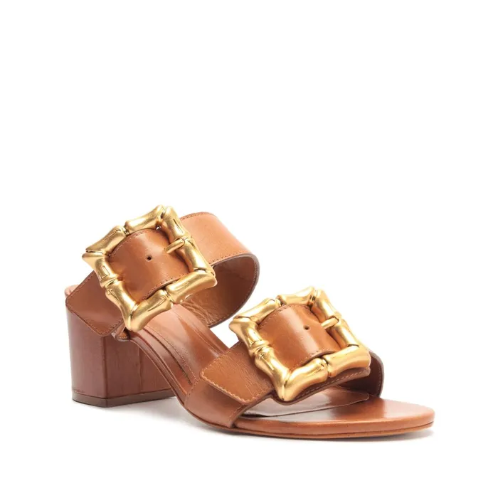 Schutz Shoes Enola Women Enola Mid Block Sandal New Wood