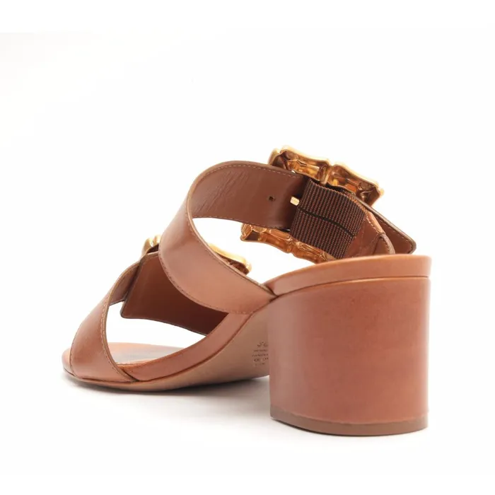 Schutz Shoes Enola Women Enola Mid Block Sandal New Wood