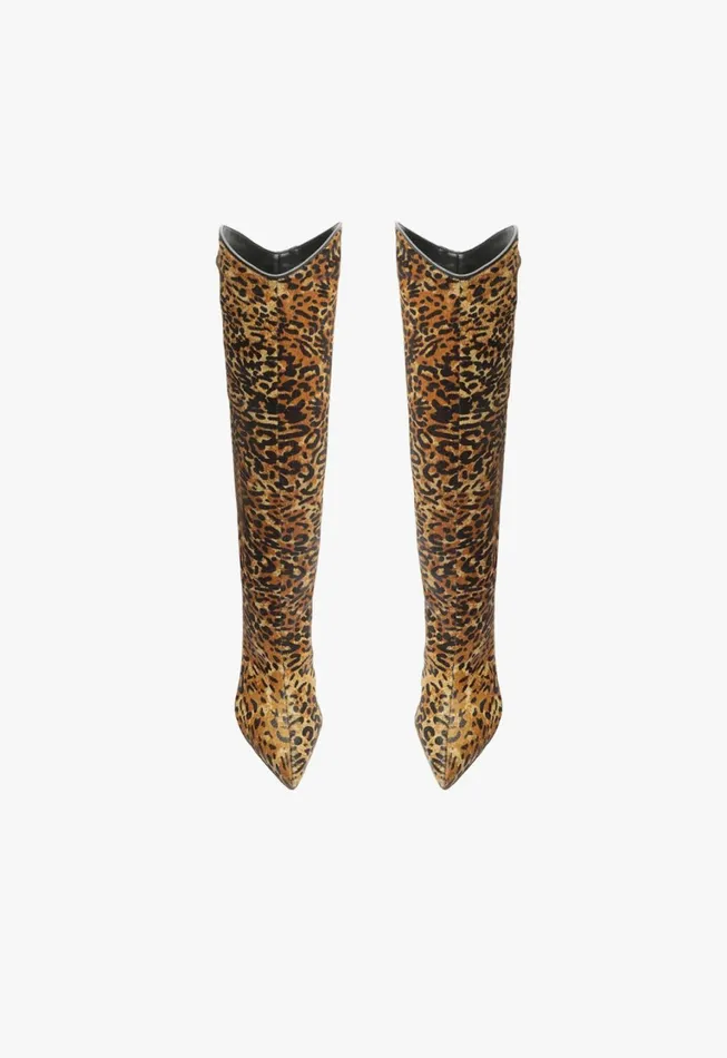 Schutz Shoes Maryana Boots Women Maryana Wild Leather Boot Animal Print
