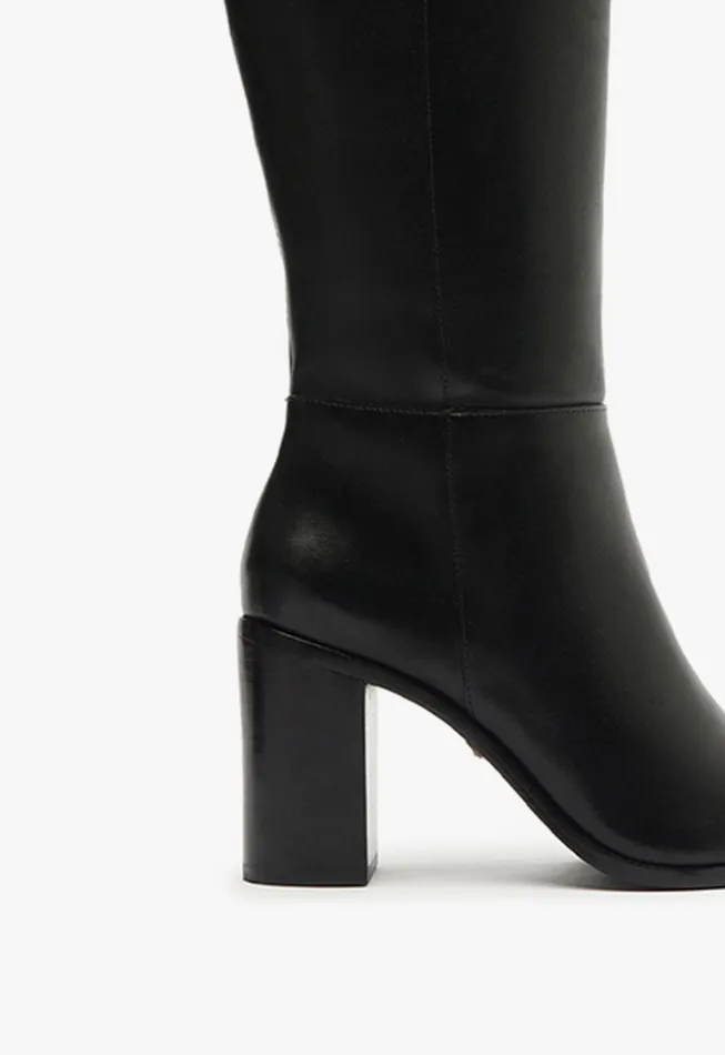 Schutz Shoes Mikki Boots Women Mikki Up Block Boot Black