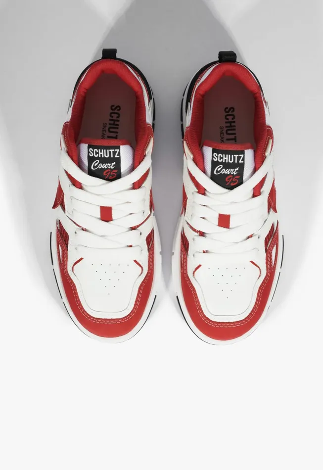 Schutz Shoes Sneakers Women Court 95 Sneaker Red