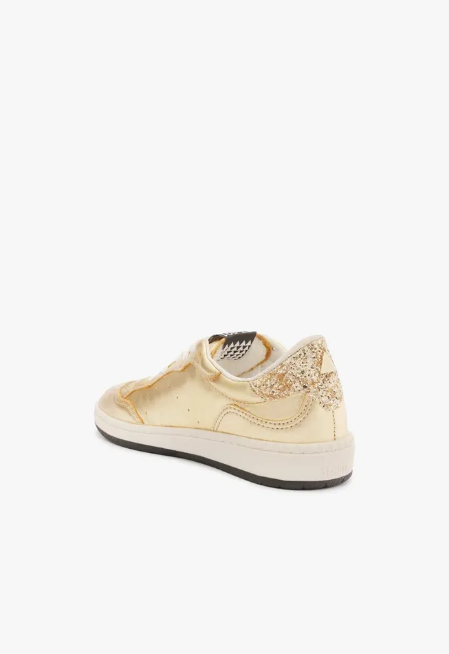 Schutz Shoes Sneakers Women St001 Leather Sneaker Gold