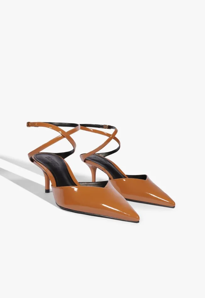 Schutz Shoes Women Elise Patent Leather Pump Honey Peach
