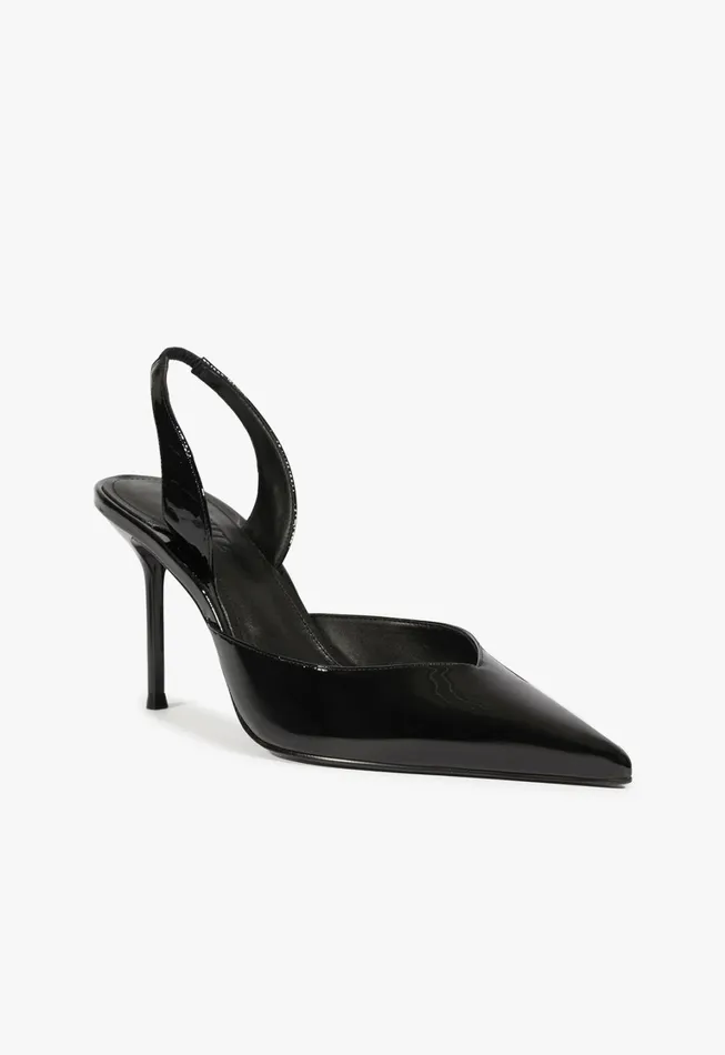 Schutz Shoes Women Lexi Sling Patent Leather Pump Black