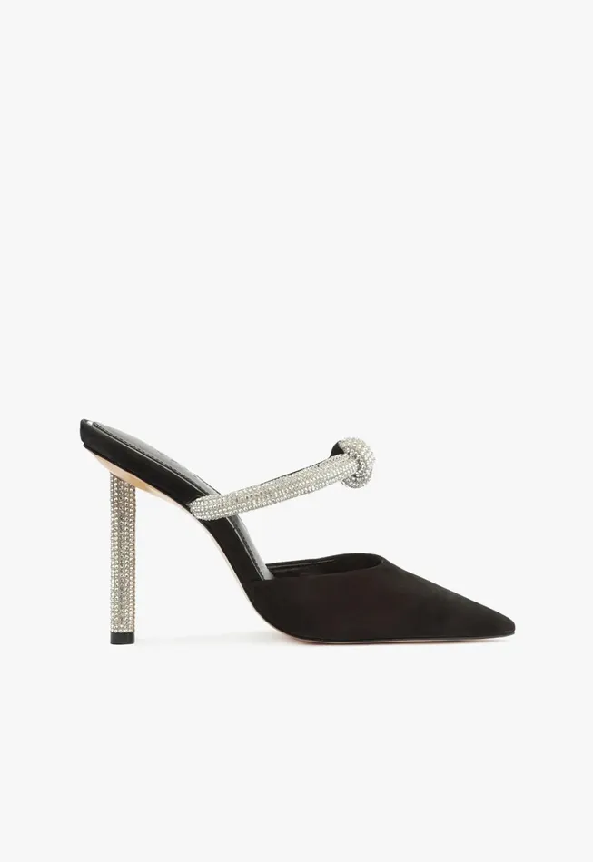 Schutz Shoes Women Pearl Glam Pin Heel Pump Black