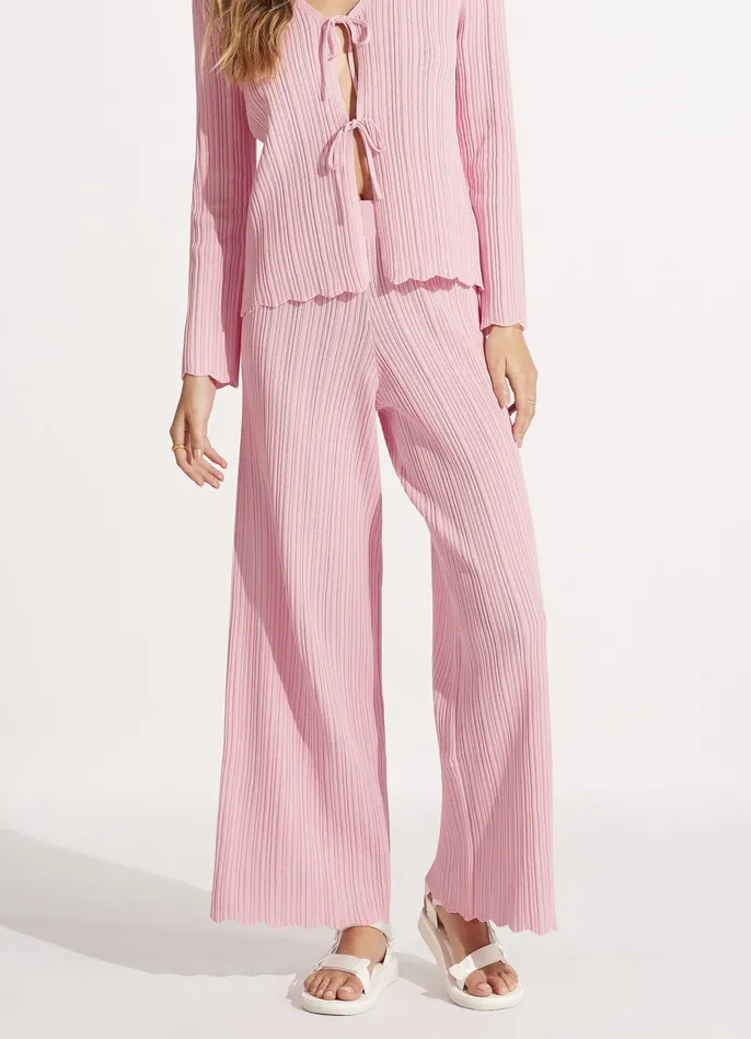 Seafolly Crochet Knit Pant 8211 Parfait Pink Women Pants and Shorts