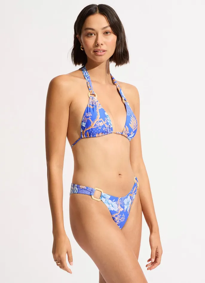 Seafolly Eden Ring Side Rio Bikini Bottom 8211 Azure Women Brazilian Seafolly Eden Ring Side Rio Bikini Bottom 8211 Azure Women Brazilian