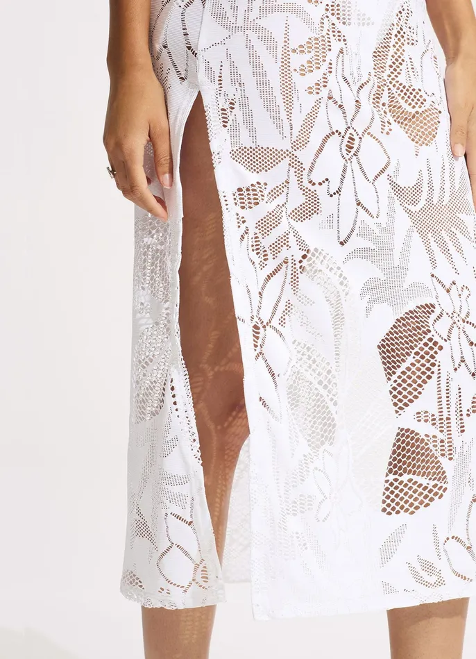 Seafolly Islands Cover Up 8211 White Women Beach Dresses
