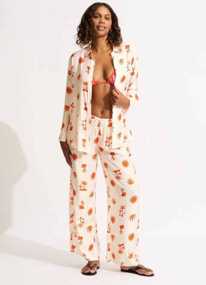 Seafolly La Palma Silk Pant 8211 Tamarillo Women Pants and Shorts