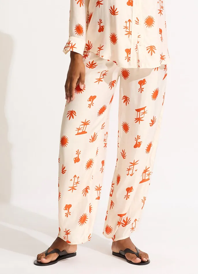 Seafolly La Palma Silk Pant 8211 Tamarillo Women Pants and Shorts Seafolly La Palma Silk Pant 8211 Tamarillo Women Pants and Shorts