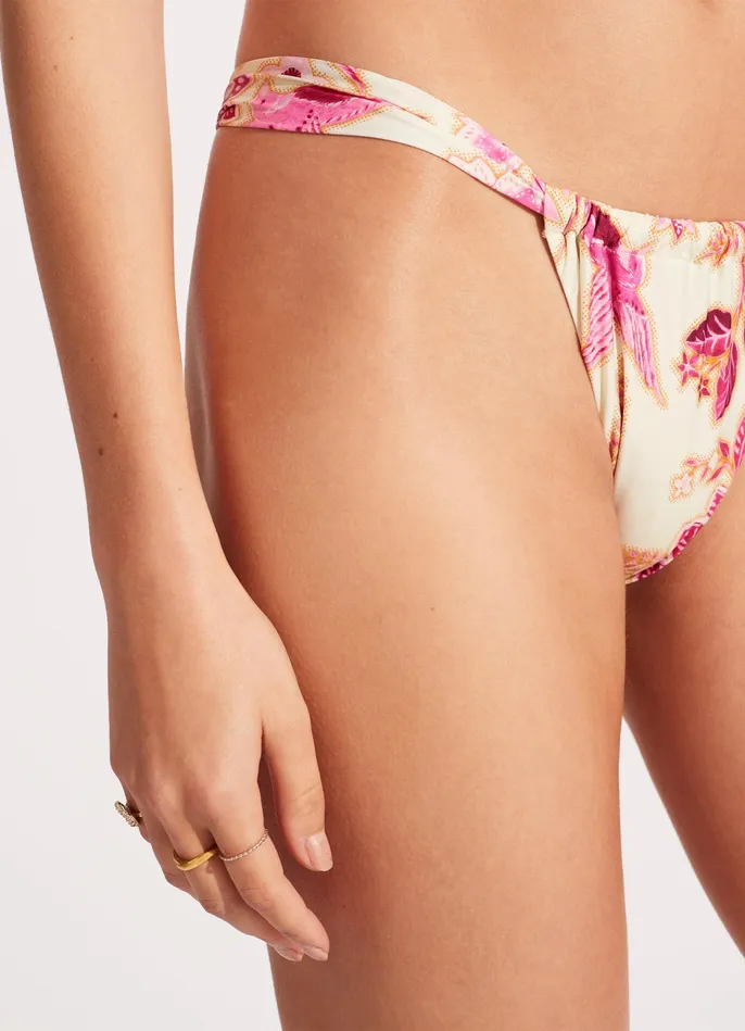Seafolly Silk Road Rio Bikini Bottom 8211 Parfait Pink Women Brazilian