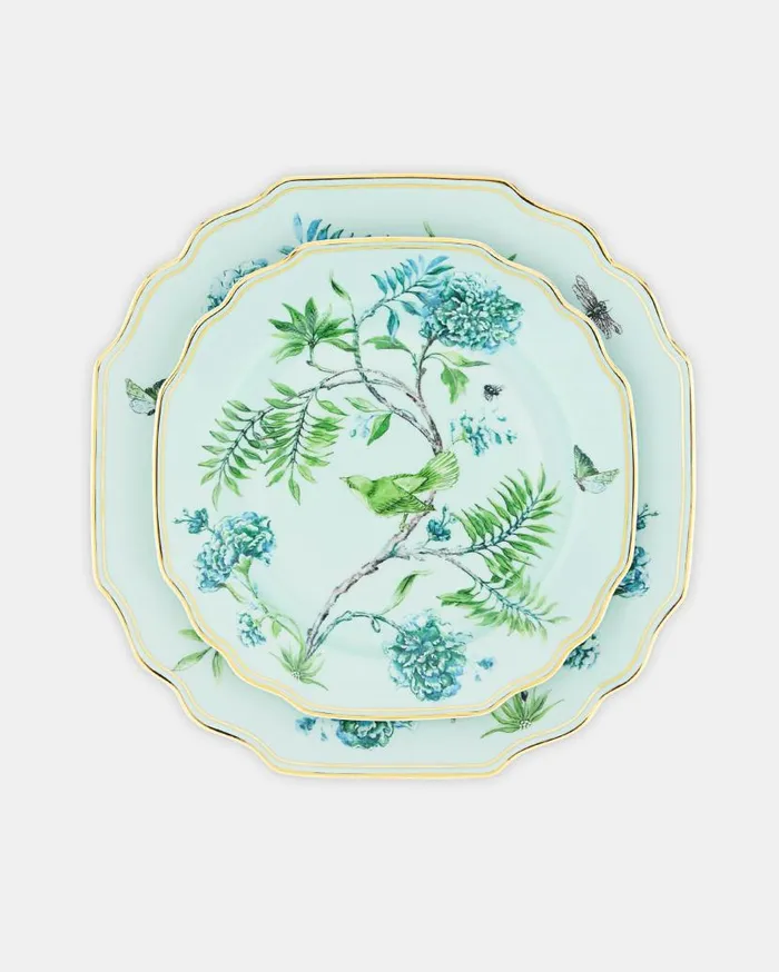 Secret Garden Dinner Plate Green Women Aquazzura Dinnerware Secret Garden Dinner Plate Green Women Aquazzura Dinnerware