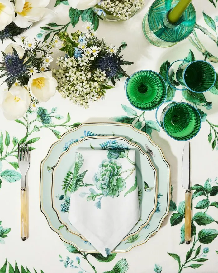 Secret Garden Napkin Green Women Aquazzura Table Linens Secret Garden Napkin Green Women Aquazzura Table Linens
