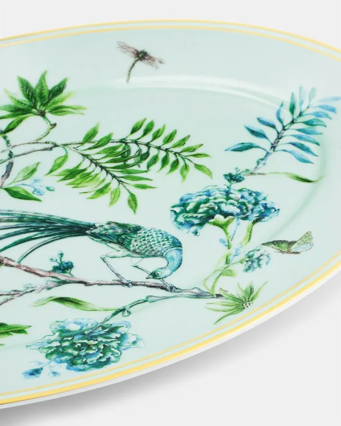 Secret Garden Oval Platter Green Women Aquazzura Dinnerware Secret Garden Oval Platter Green Women Aquazzura Dinnerware