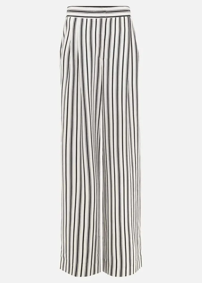 Selene Striped Wide Leg Suit Trousers Navyivory Women Phase Eight Trousers