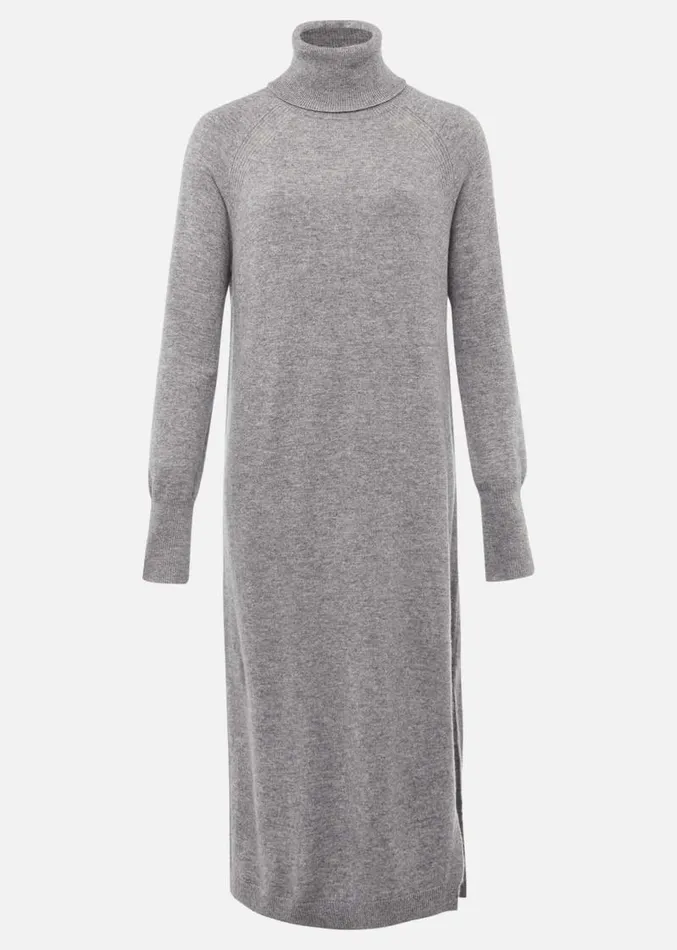 Seline Wool Cashmere Dress Mid Grey Women Phase Eight Dresses