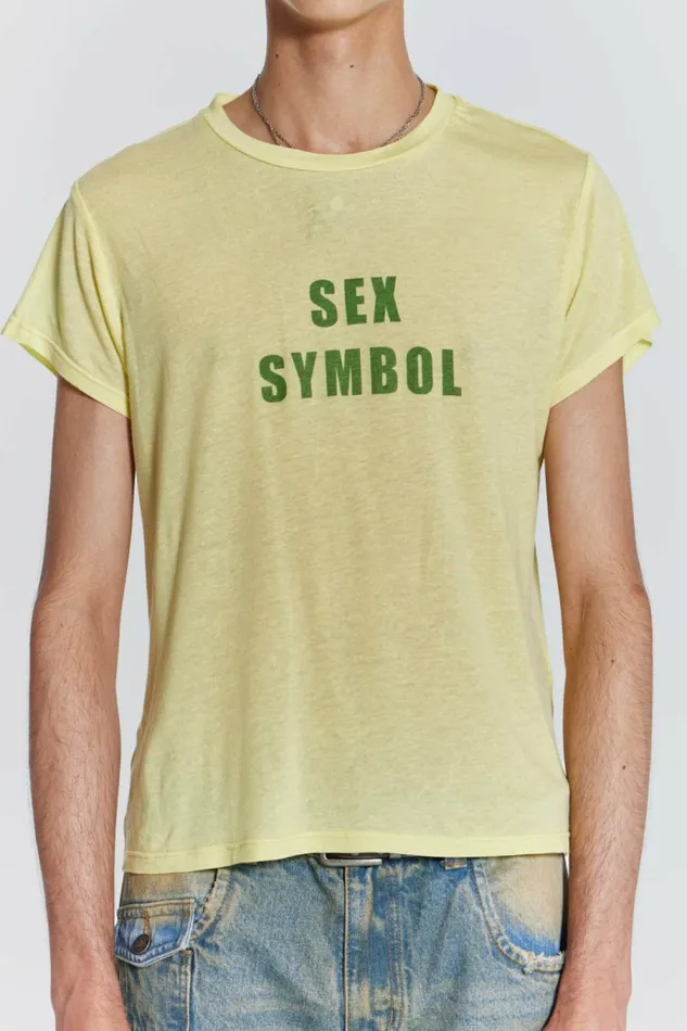 Sex Symbol Tee Yellow Men Jaded London TShirts