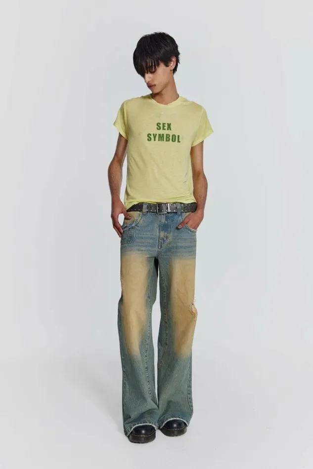Sex Symbol Tee Yellow Men Jaded London TShirts Sex Symbol Tee Yellow Men Jaded London TShirts