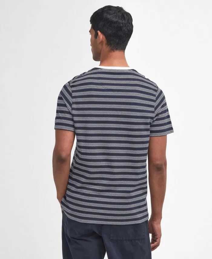 Sherburn Striped TShirt Classic White Men Barbour TShirts