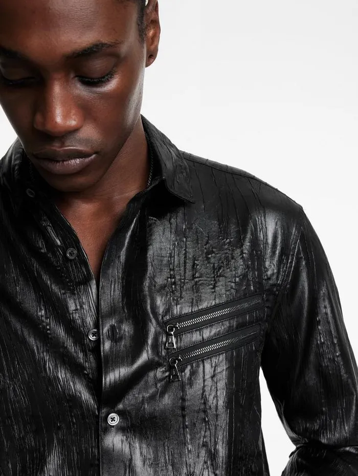 Shirts Men John Varvatos LODI SHIRT Black