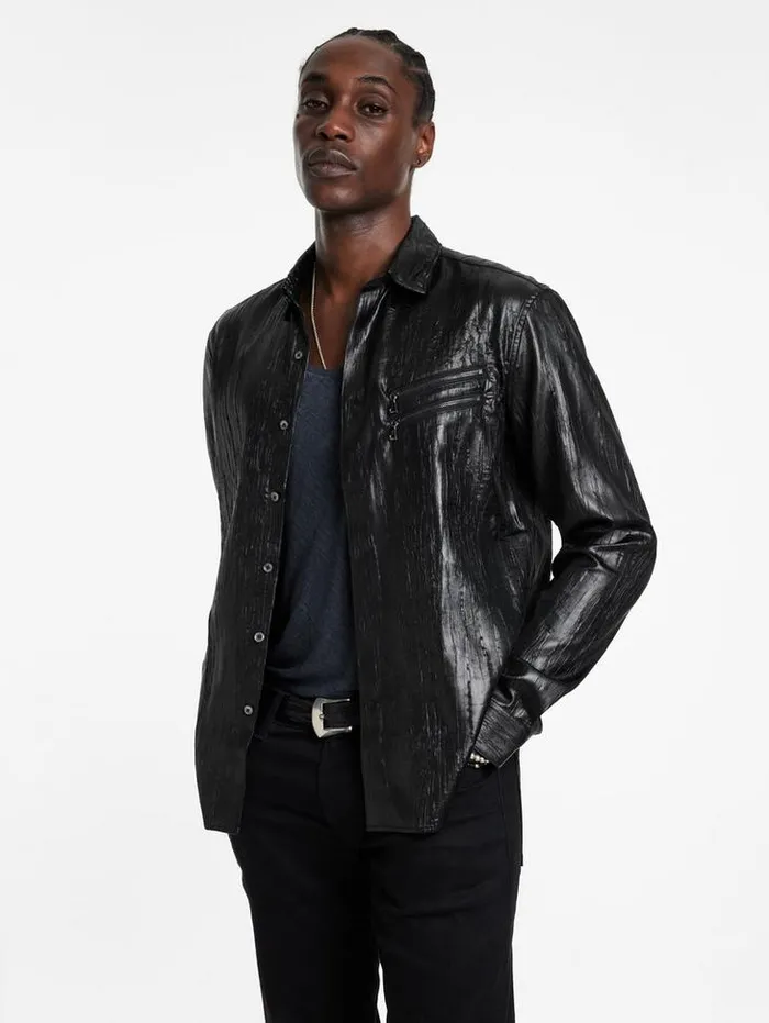 Shirts Men John Varvatos LODI SHIRT Black