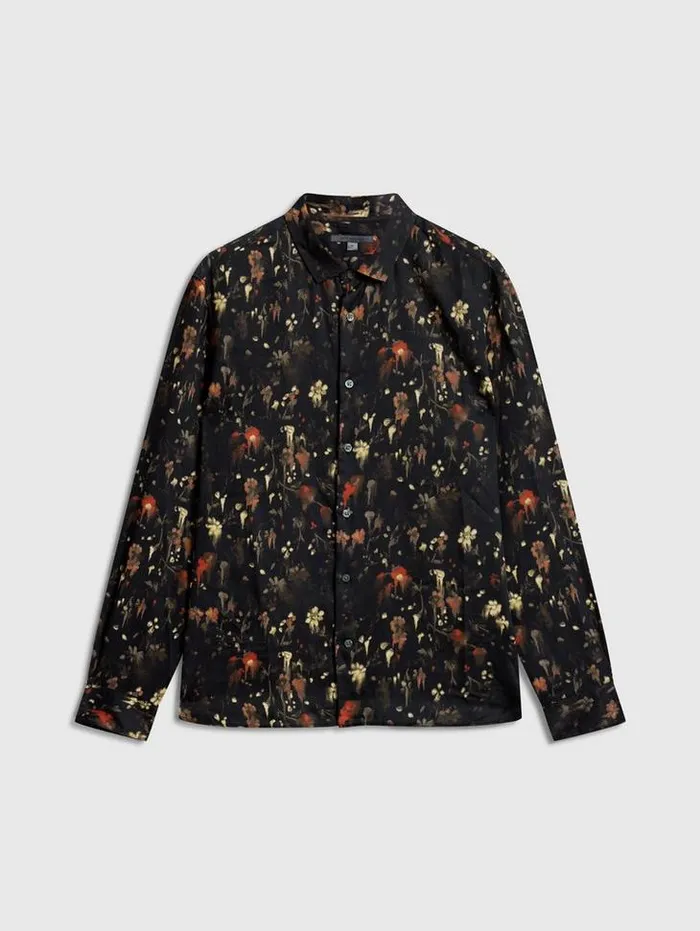 Shirts Men John Varvatos ROSS SHIRT Chocolate