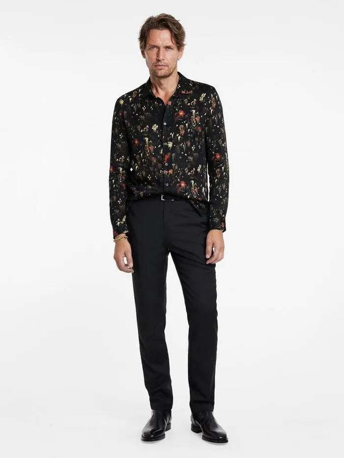 Shirts Men John Varvatos ROSS SHIRT Chocolate
