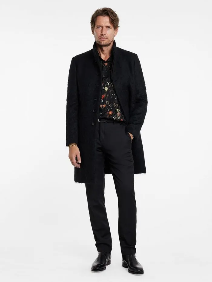 Shirts Men John Varvatos ROSS SHIRT Chocolate