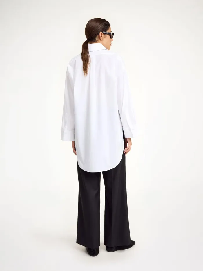 Shirts Women By Malene Birger Maye Organic Cotton Shirt Pure White