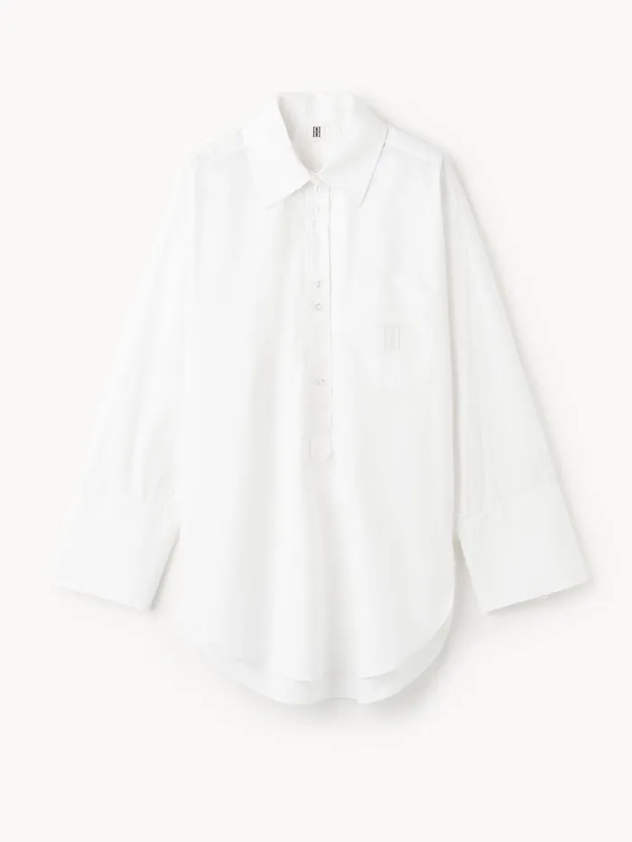 Shirts Women By Malene Birger Maye Organic Cotton Shirt Pure White