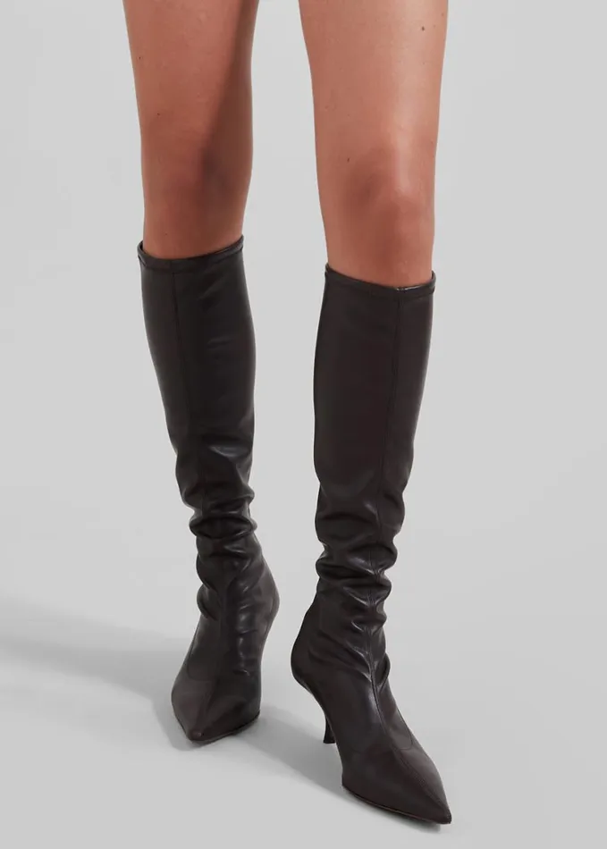 Shoes Women The Frankie Shop Gia Borghini Hera Boots 8211 Ebony