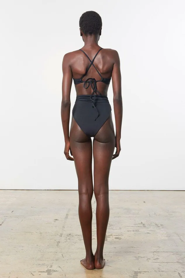 Shop Core Collection Mara Hoffman Goldie Bikini Bottom Black Shop Core Collection Mara Hoffman Goldie Bikini Bottom Black