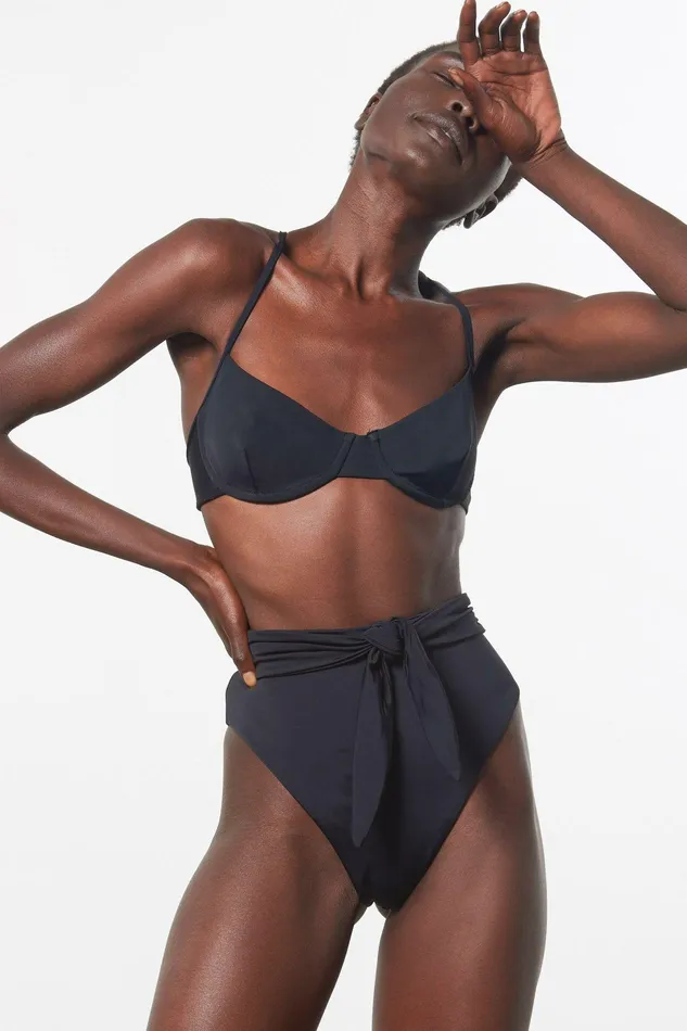 Shop Core Collection Mara Hoffman Goldie Bikini Bottom Black Shop Core Collection Mara Hoffman Goldie Bikini Bottom Black
