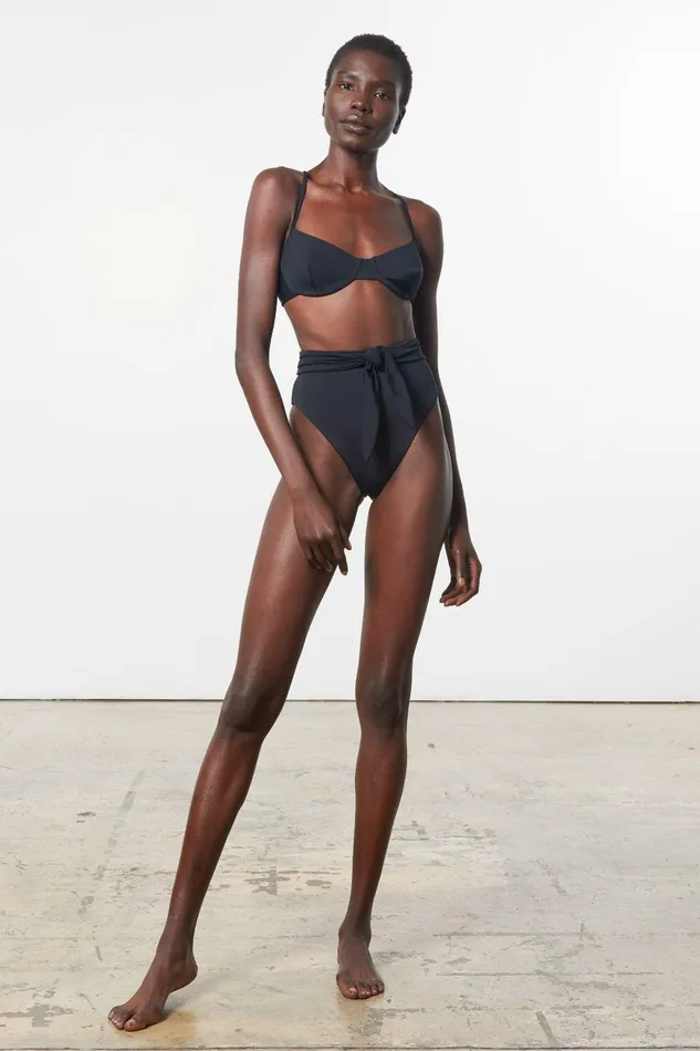 Shop Core Collection Mara Hoffman Goldie Bikini Bottom Black Shop Core Collection Mara Hoffman Goldie Bikini Bottom Black