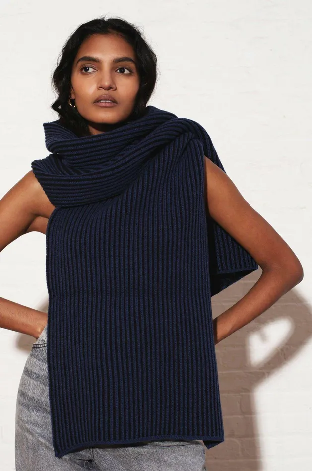 Shop Sweaters and Knits Mara Hoffman Lou Scarf Blue