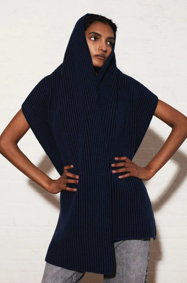Shop Sweaters and Knits Mara Hoffman Lou Scarf Blue