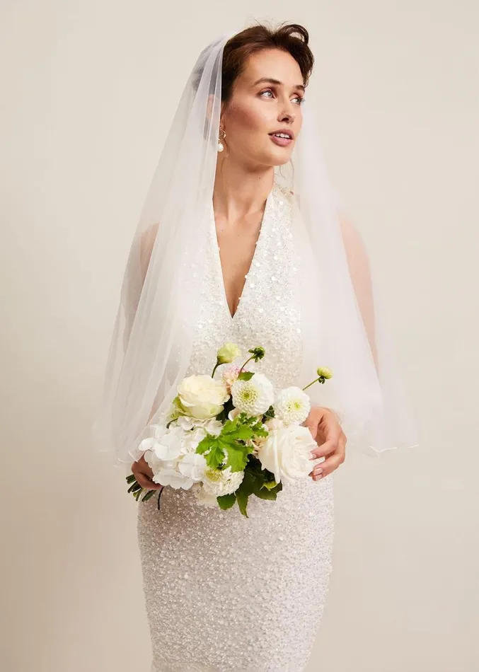 Short Double Tier Veil Ivory Women Phase Eight Fascinators and Hats