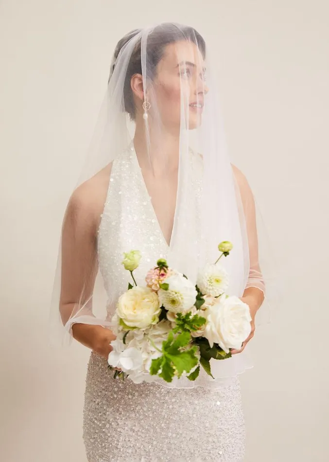 Short Double Tier Veil Ivory Women Phase Eight Fascinators and Hats