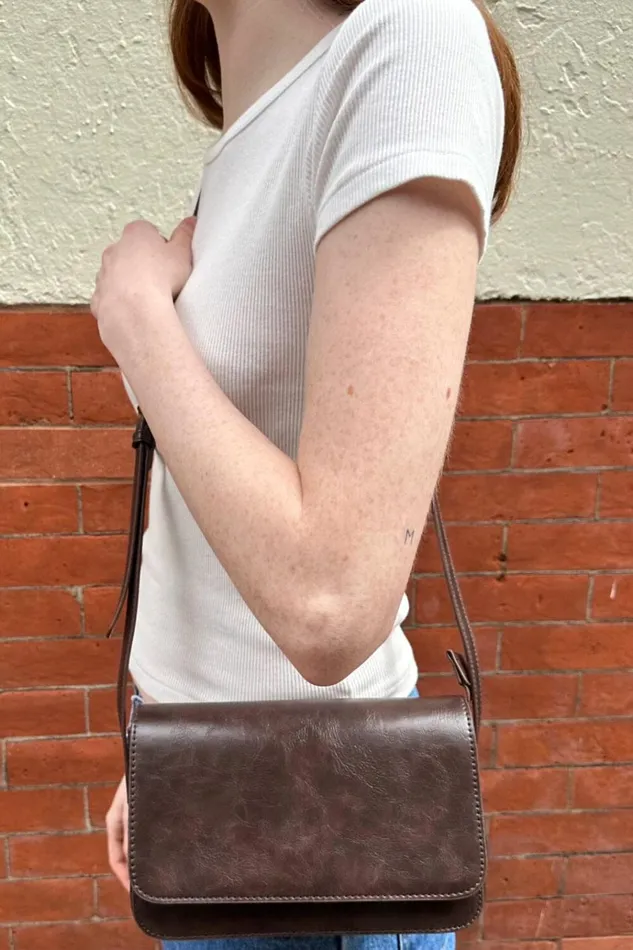 Shoulder Bag Brown Women Brandy Melville Bags and Backpacks