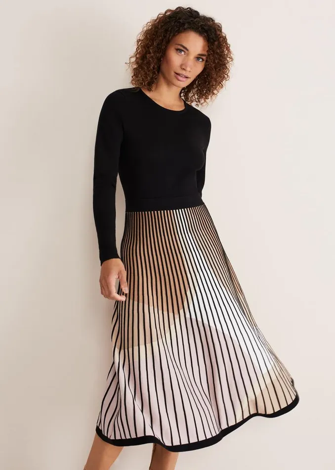 Silvia Fit And Flare Dress Multicoloured Women Phase Eight Dresses