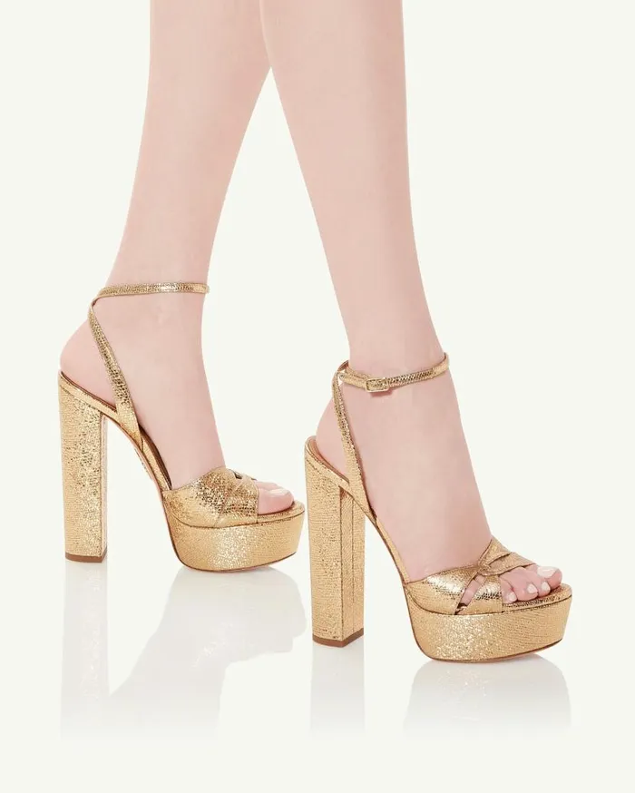 Sinner Plateau 140 Gold Women Aquazzura Platforms Sinner Plateau 140 Gold Women Aquazzura Platforms