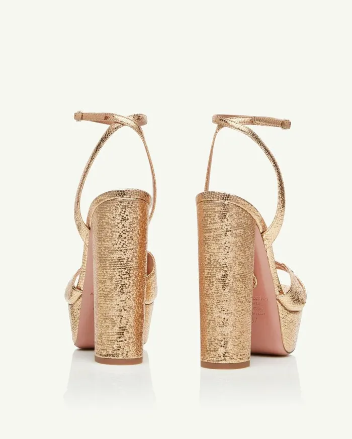 Sinner Plateau 140 Gold Women Aquazzura Platforms Sinner Plateau 140 Gold Women Aquazzura Platforms