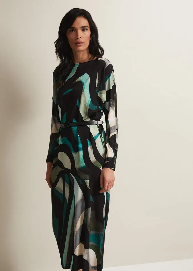 Skylah Batwing Dress Multicoloured Women Phase Eight Dresses