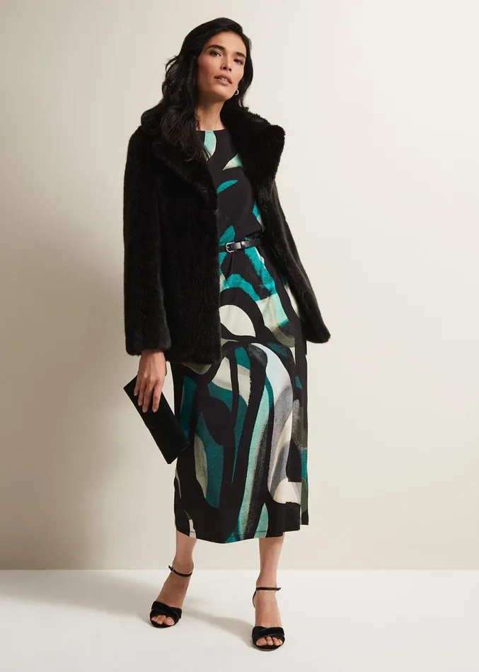Skylah Batwing Dress Multicoloured Women Phase Eight Dresses