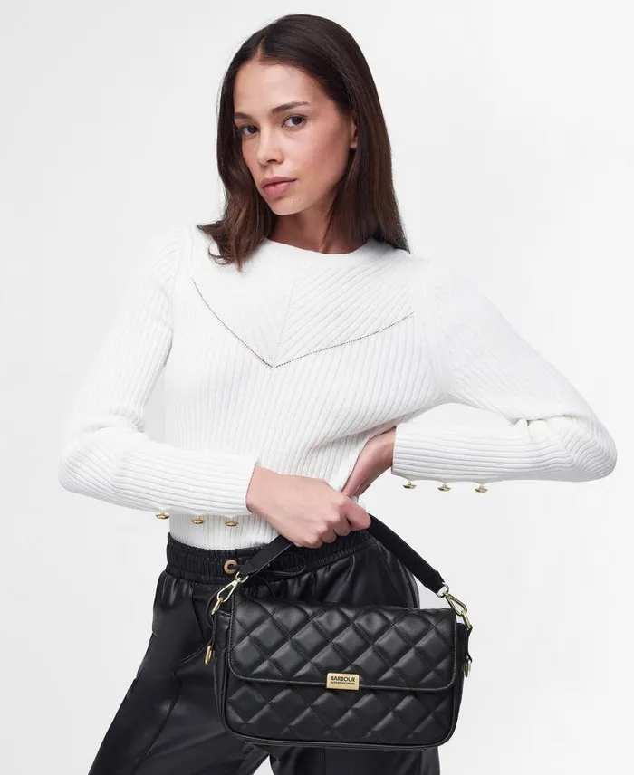 Soho Quilted Crossbody Bag Classic Black Women Barbour Bags and Luggage