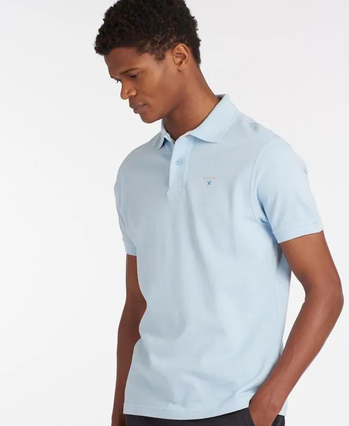 Sports Polo Shirt Coral Sands Men Barbour Polo Shirts