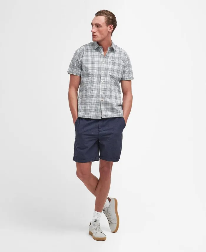 Springside Regular ShortSleeved Shirt Ecru Men Barbour Shirts