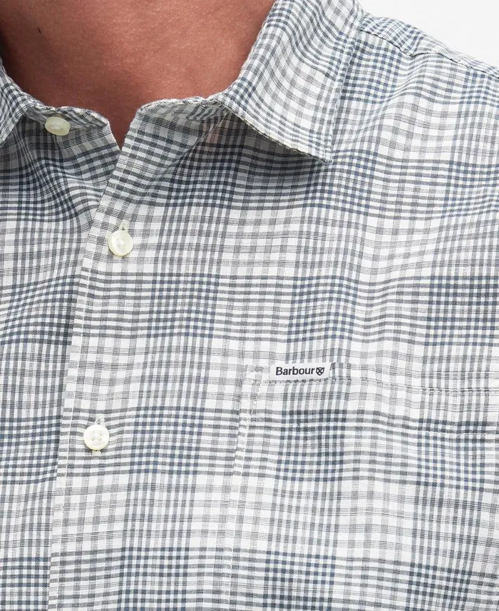 Springside Regular ShortSleeved Shirt Ecru Men Barbour Shirts