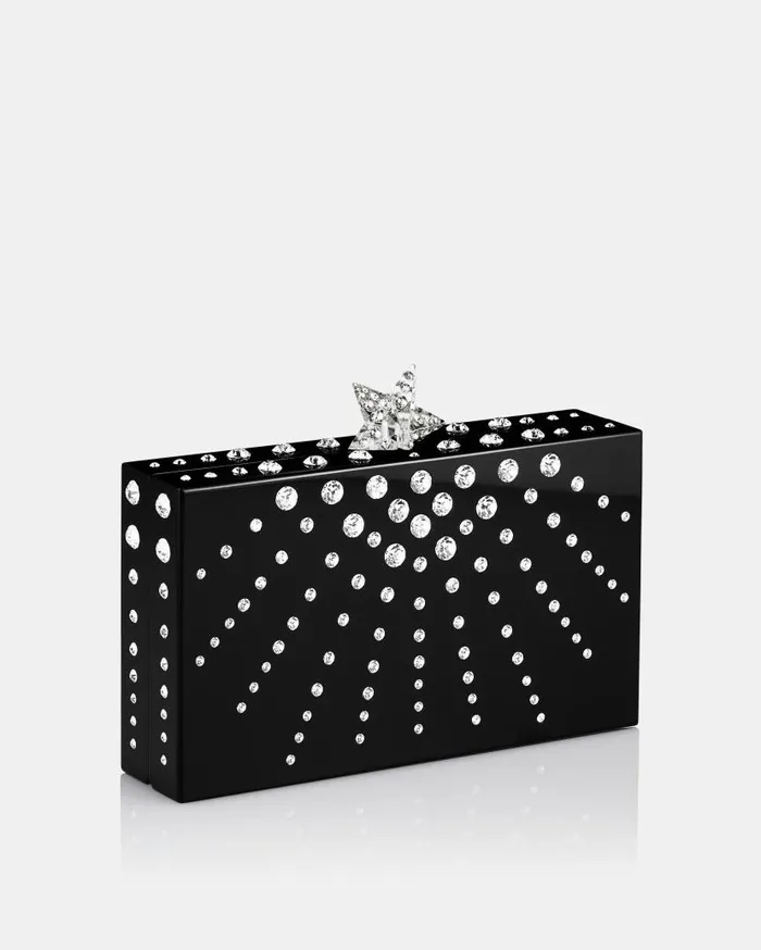 Starlight Clutch Black Women Aquazzura Clutch Bags